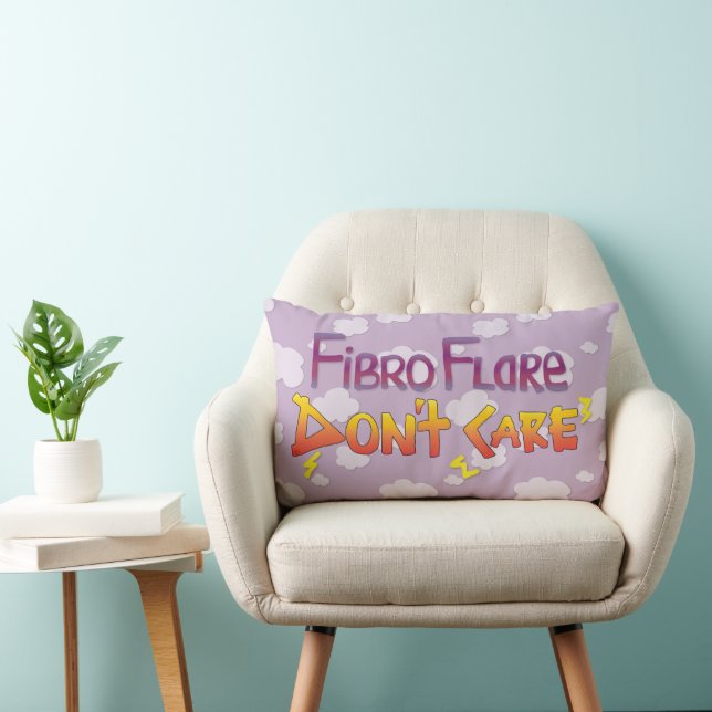 Fibro Flare Don't Care Lumbar Pillow (Chair)