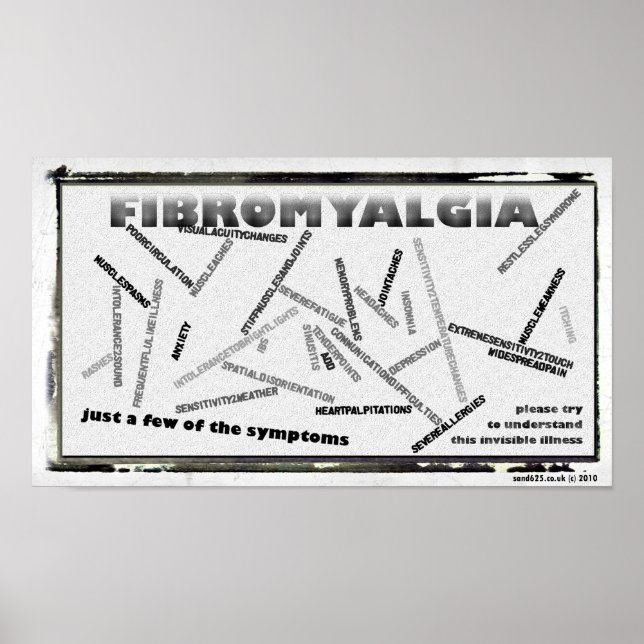 fibro symptoms poster (Front)