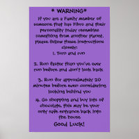 Fibro Warning Poster
