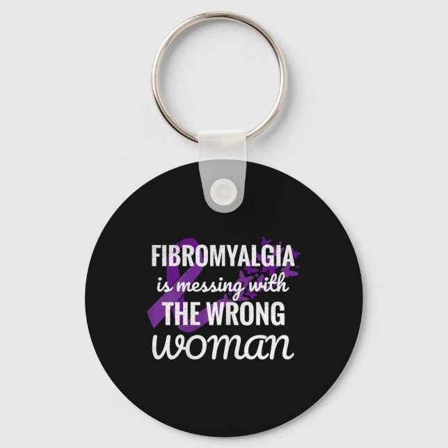 Fibro Warrior 1  Keychain (Front)