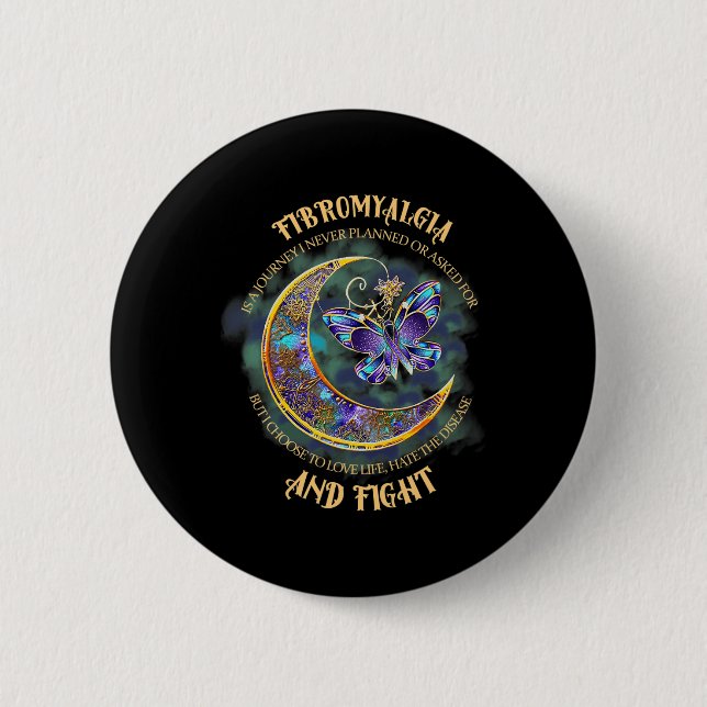 - Fibromyalgia Awareness 23  2 Inch Round Button (Front)