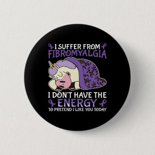 Fibromyalgia Awareness  2 Inch Round Button