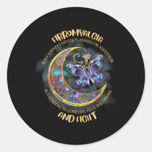 - Fibromyalgia Awareness 8 Classic Round Sticker