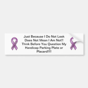 Fibromyalgia Awareness Bumper Sticker