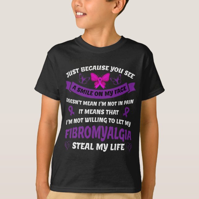 Fibromyalgia Awareness - Fibromyalgia Pain Awarene T-Shirt (Front)