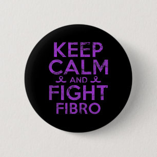 Fibromyalgia Awareness Fight Fibro Fighter Warrior 2 Inch Round Button