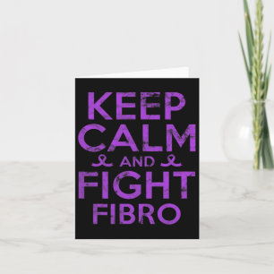 Fibromyalgia Awareness Fight Fibro Fighter Warrior Card