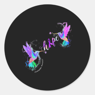 Fibromyalgia Awareness Hope Suicide Prevention Classic Round Sticker