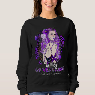 Fibromyalgia Awareness In May We Wear Purple Ribbo Sweatshirt