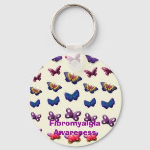 Fibromyalgia Awareness Keychain