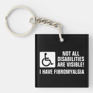 Fibromyalgia Awareness Keychain