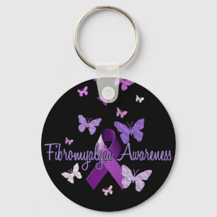 Fibromyalgia Awareness Keychain