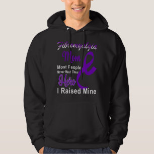 Fibromyalgia Awareness Mom Purple Ribbon Mother Su Hoodie