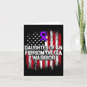 Fibromyalgia Awareness Survivor Daughter Warrior 3 Card