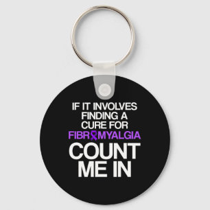 Fibromyalgia Awareness Survivor Finding Warrior 1  Keychain