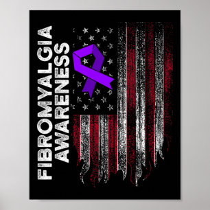 Fibromyalgia Awareness Survivor Proud Warrior 11  Poster