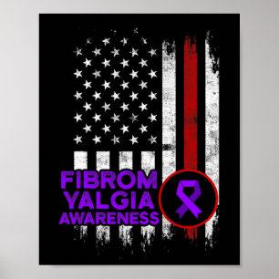 Fibromyalgia Awareness Survivor Proud Warrior 13  Poster