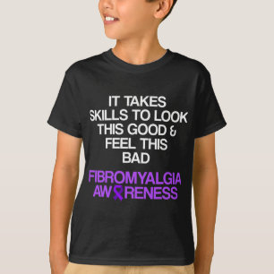 Fibromyalgia Awareness Survivor Skills Warrior  T-Shirt