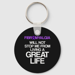 Fibromyalgia Awareness Survivor Stop Warrior 1  Keychain