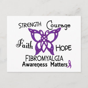 Fibromyalgia Celtic Butterfly 3 Postcard
