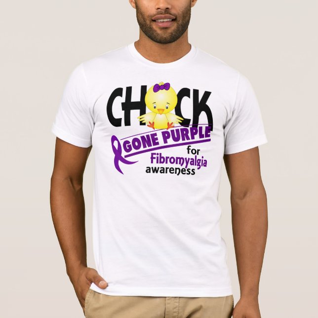 Fibromyalgia Chick Gone Purple 2 T-Shirt (Front)