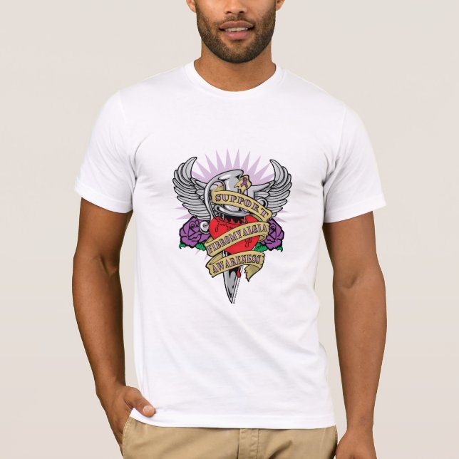 Fibromyalgia Dagger T-Shirt (Front)