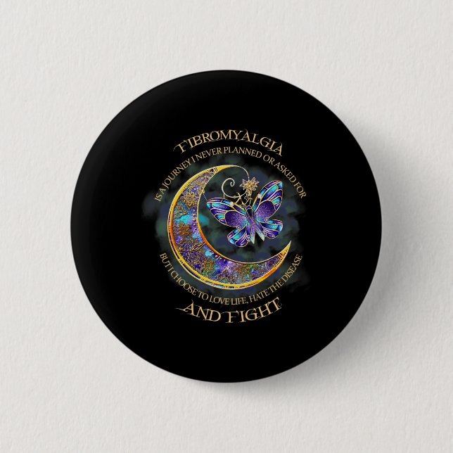 Fibromyalgia - Fibromyalgia Awareness 12 2 Inch Round Button (Front)