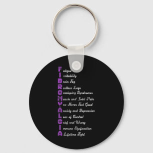 Fibromyalgia Meaning Chronic Pain Fibro Fibromyosi Keychain