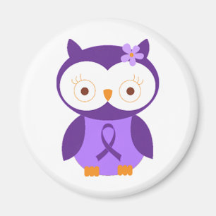 Fibromyalgia Owl Magnet