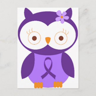 Fibromyalgia Owl Postcard