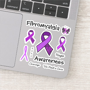 Fibromyalgia Purple Awareness Ribbons