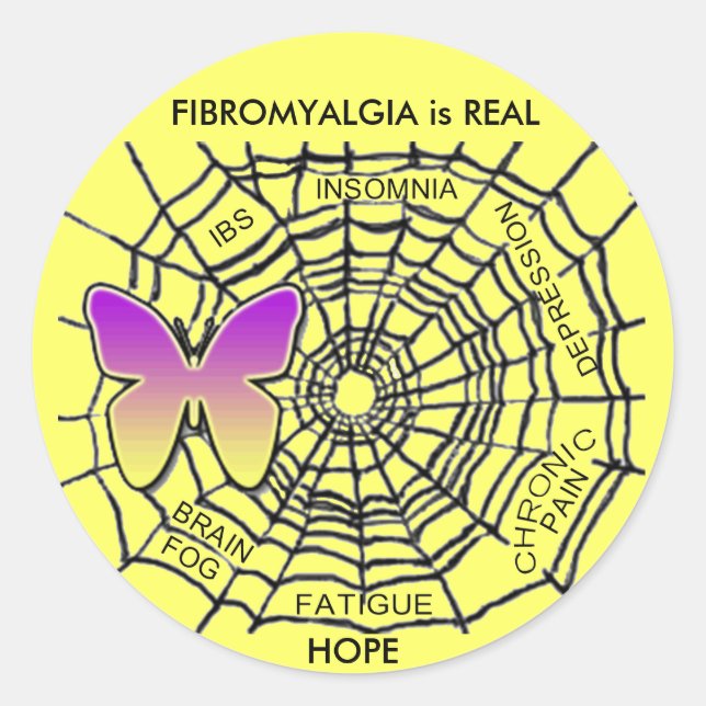 FIBROMYALGIA  STICKERS (Front)