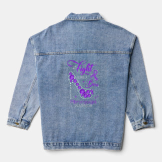 Fibromyalgia Warrior 2022 Fight Like A Boss High H Denim Jacket