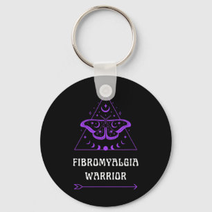 Fibromyalgia Warrior Chronic Illness Awareness Pur Keychain