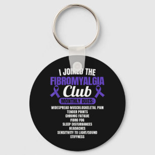 Fibromyalgia Warrior Keychain