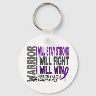 Fibromyalgia Warrior Keychain