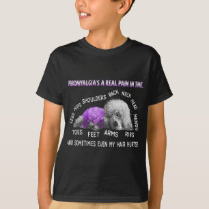 Fibromyalgia's A Real Pain Bichon Frise Dog 1 T-Shirt