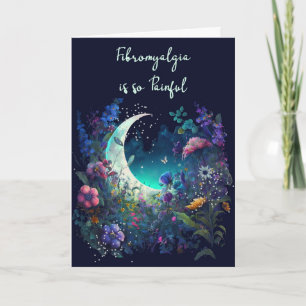 Fibromyalgie Obtenir la carte Bleu avec Fleurs