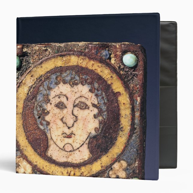 Fibula with the face of a young man binder (Front/Inside)