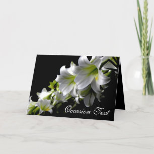 Ficelle du lis blanc/de votre carte de voeux