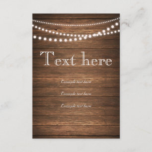 Ficelle rustique des lumières RSVP 3,5" x 5"