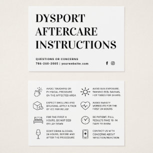 Fiche d'instruction d'injection de Dysport