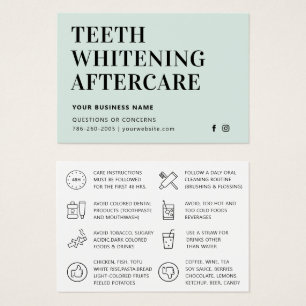 Fiche d'instructions pour blanchir les dents simpl