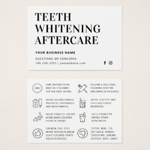 Fiche d'instructions pour blanchir les dents simpl