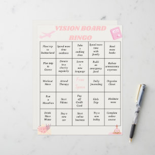 Fiche Objectifs du programme Vision Board