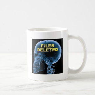 Fichiers Supprimés Crâne Mug Drôle