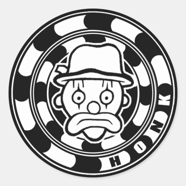 Fickles The Hobo Honk Classic Round Sticker (Front)