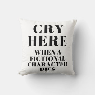 Fiction character throw pillow