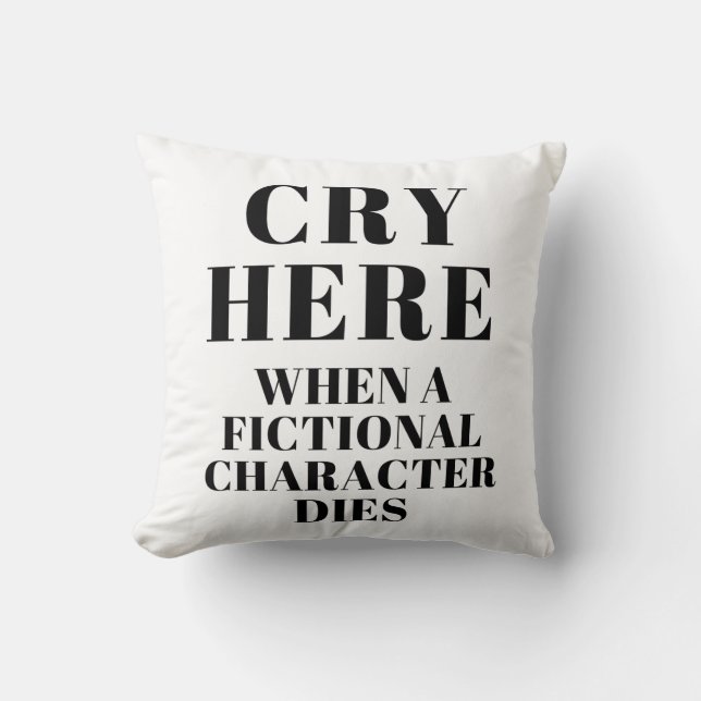 Fiction character throw pillow (Front)