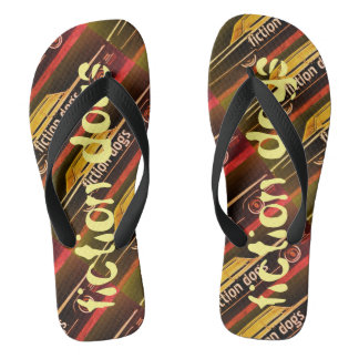 fiction dogs flip flops